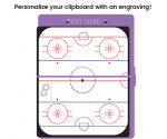 Lilac Hockey Clipboard